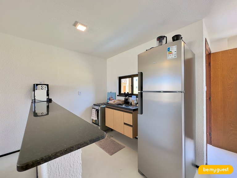 Duplex frente-mar com piscina privativa
