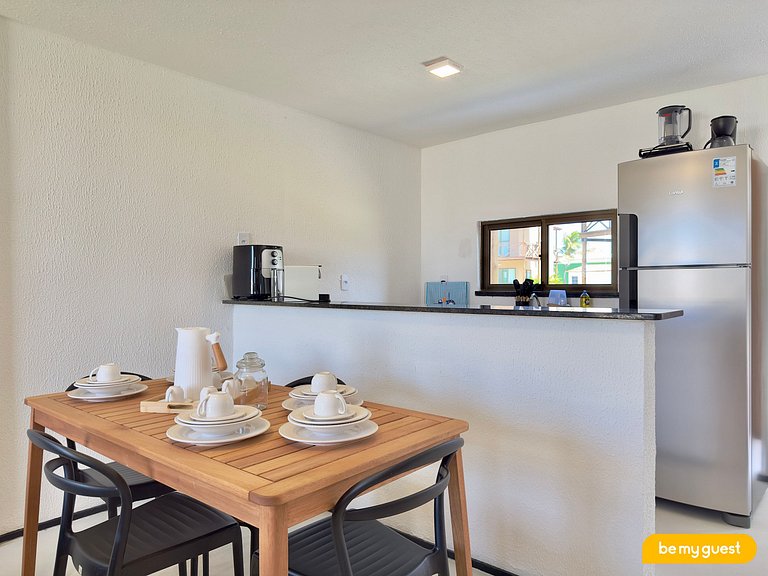 Duplex frente-mar com piscina privativa