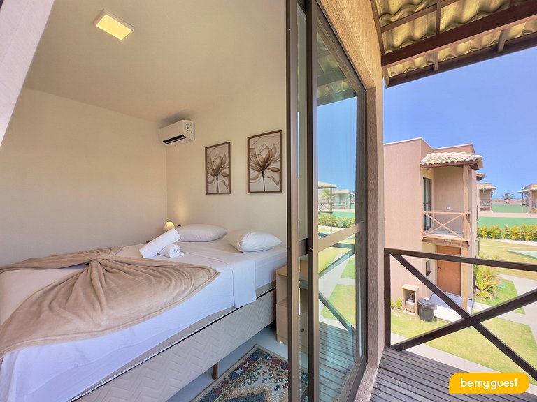Duplex frente-mar com piscina privativa