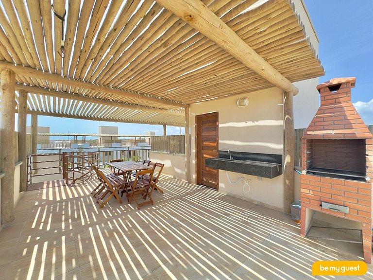 Cobertura com terraço, vista linda e churrasqueira