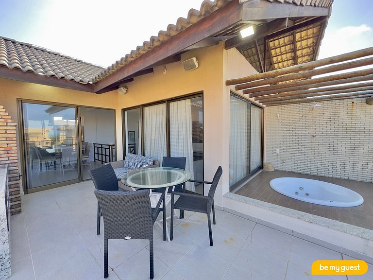 Cobertura duplex no Beach Place com jacuzzi