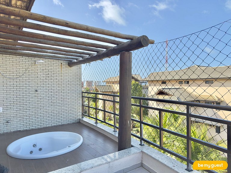 Cobertura duplex no Beach Place com jacuzzi