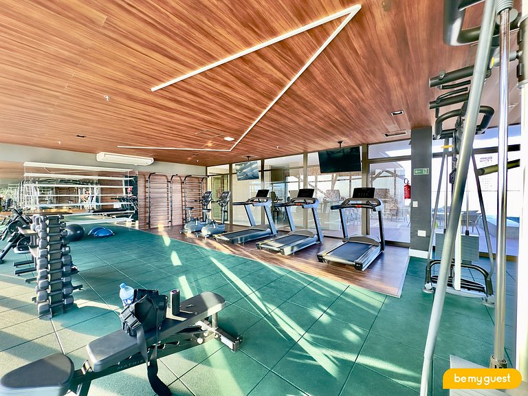 Studio moderno com vista incrível no Beach Class