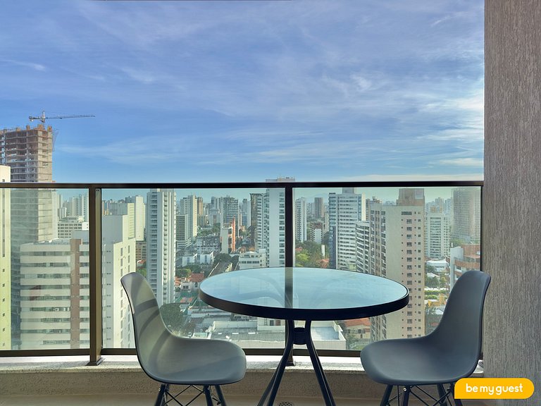 Studio moderno com vista incrível no Beach Class