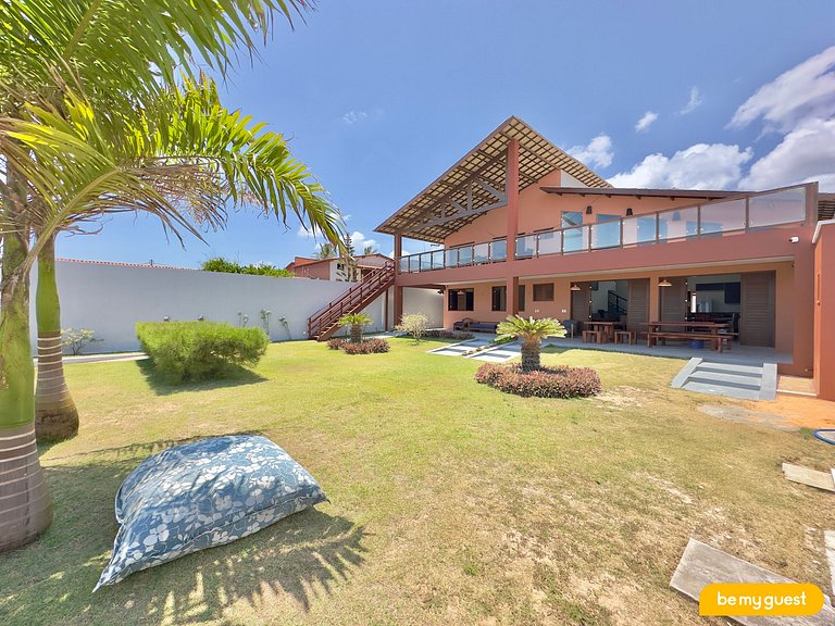 Casa Pé na Areia com Deck e Churrasqueira