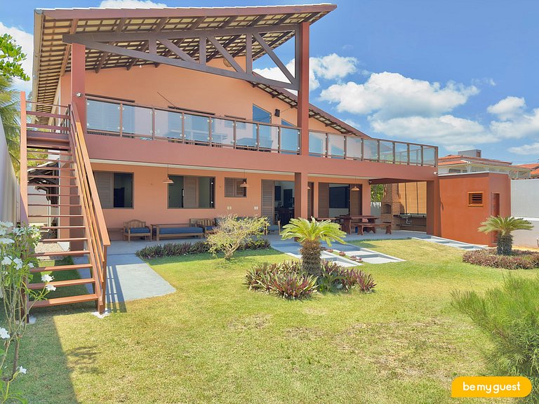Casa Pé na Areia com Deck e Churrasqueira