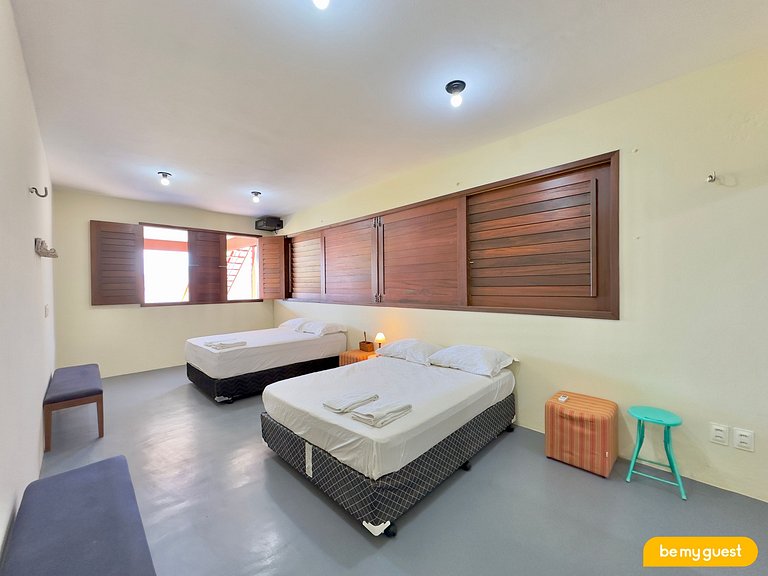 Casa Pé na Areia com Deck e Churrasqueira