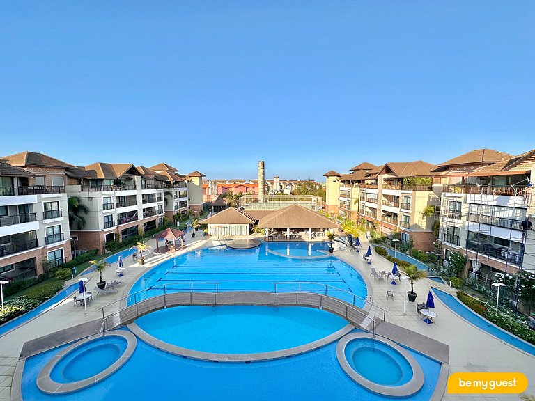 Linda Cobertura com vista principal do resort