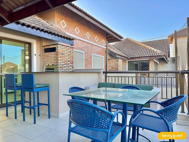 Linda Cobertura com vista principal do resort