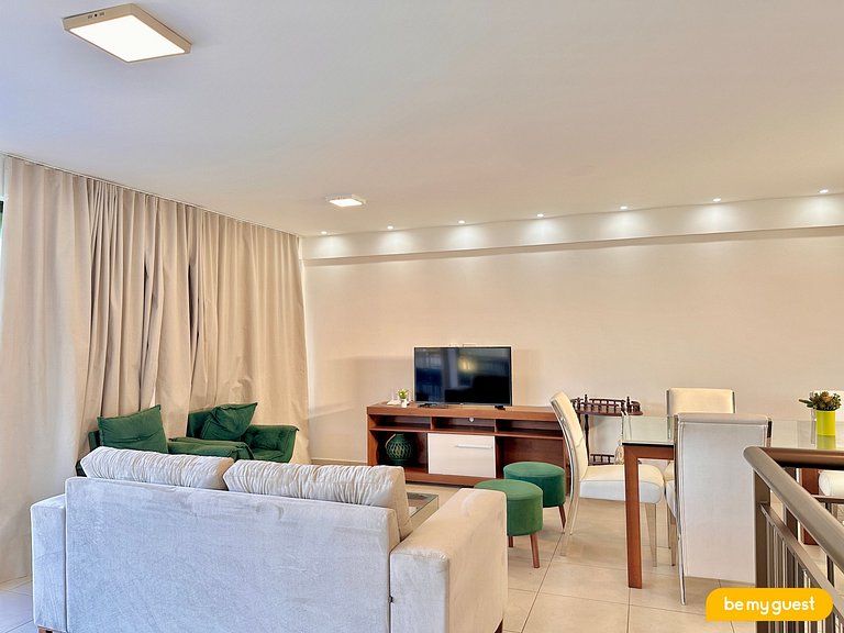 Linda Cobertura com vista principal do resort