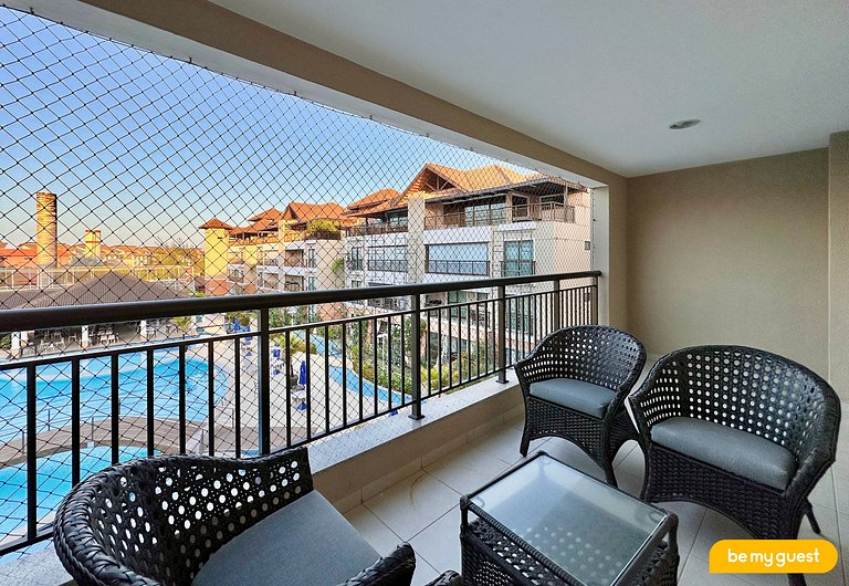 Linda Cobertura com vista principal do resort