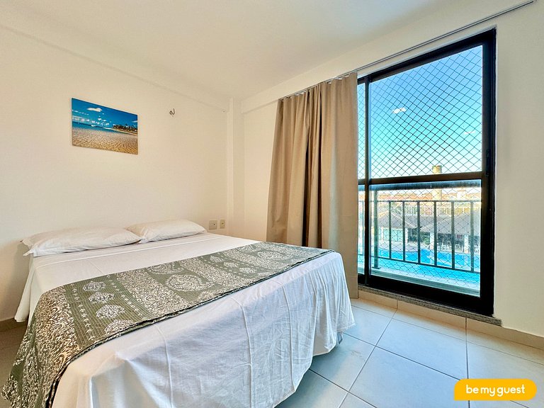 Linda Cobertura com vista principal do resort