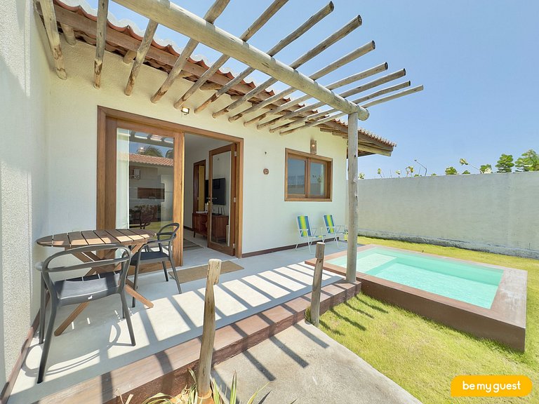 Comfort in a beachfront chalet in Pontal de Maceió