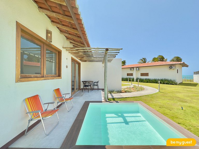 Conforto em chalé à beira-mar no Pontal de Maceió