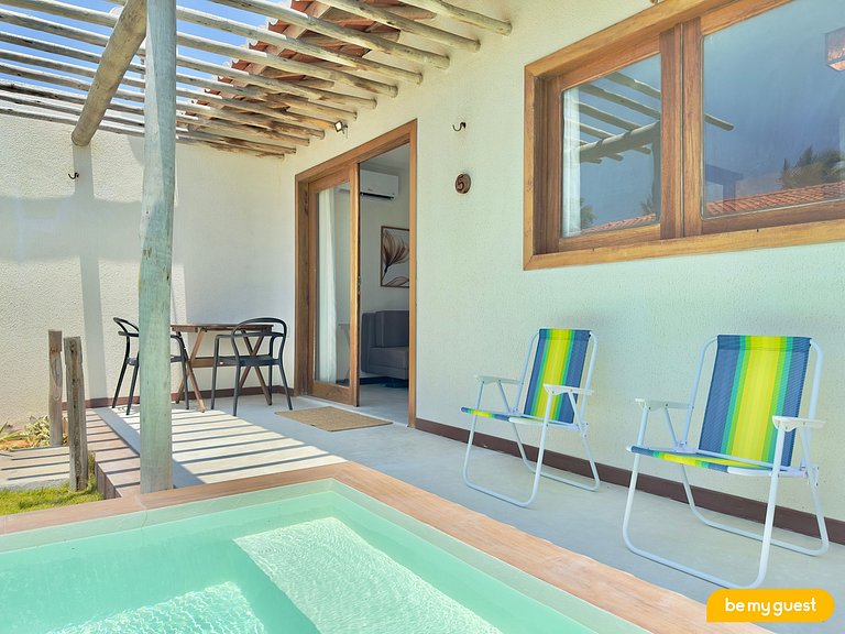 Comfort in a beachfront chalet in Pontal de Maceió