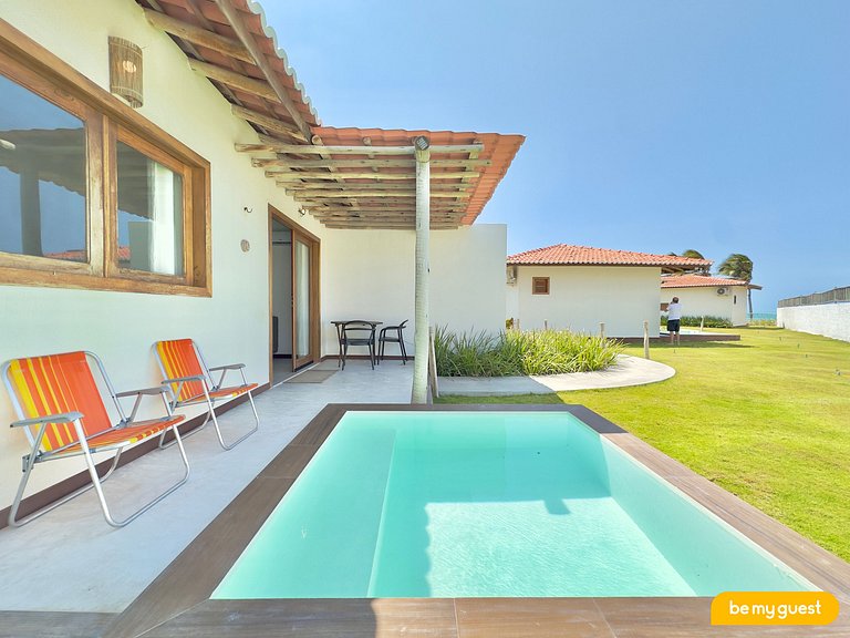 Comfort in a beachfront chalet in Pontal de Maceió