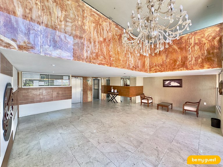 Apto vista mar completo com 2 quartos