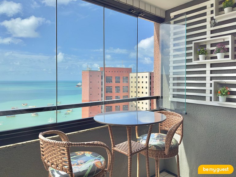 Apto vista mar completo com 2 quartos