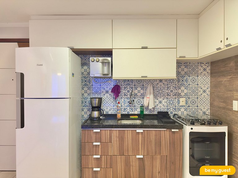 Apto vista mar completo com 2 quartos