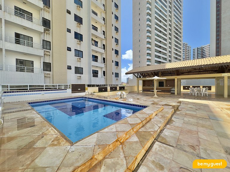 Apartamento completo de 3 quartos no Cocó