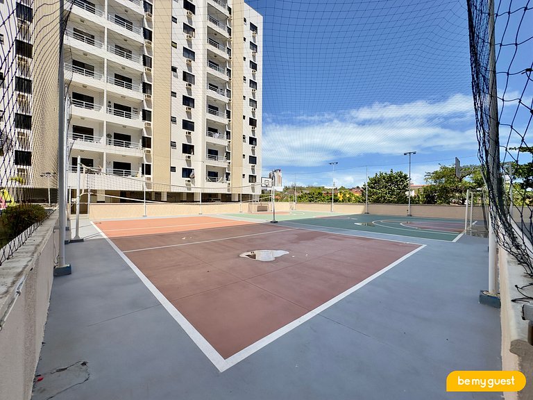 Apartamento completo de 3 quartos no Cocó