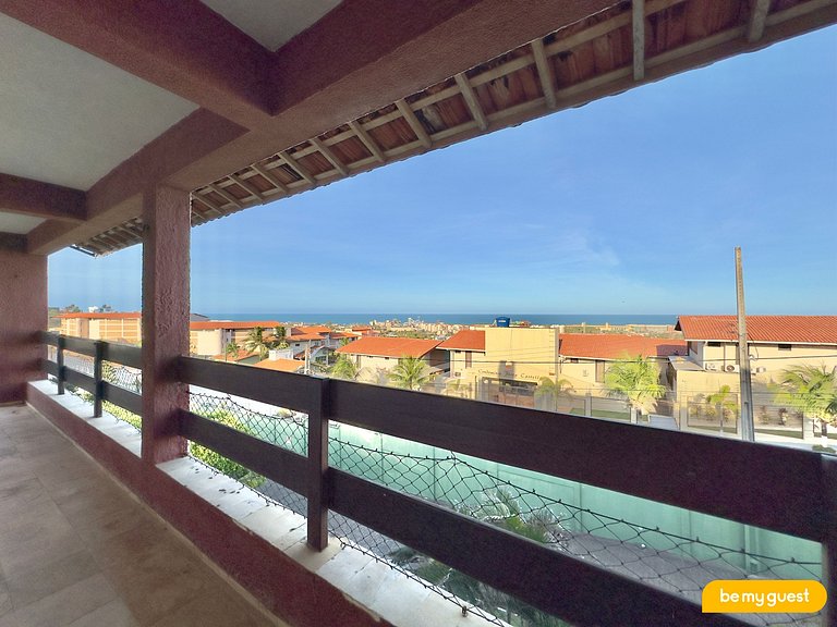 Casa duplex com vista mar em condomínio fechado