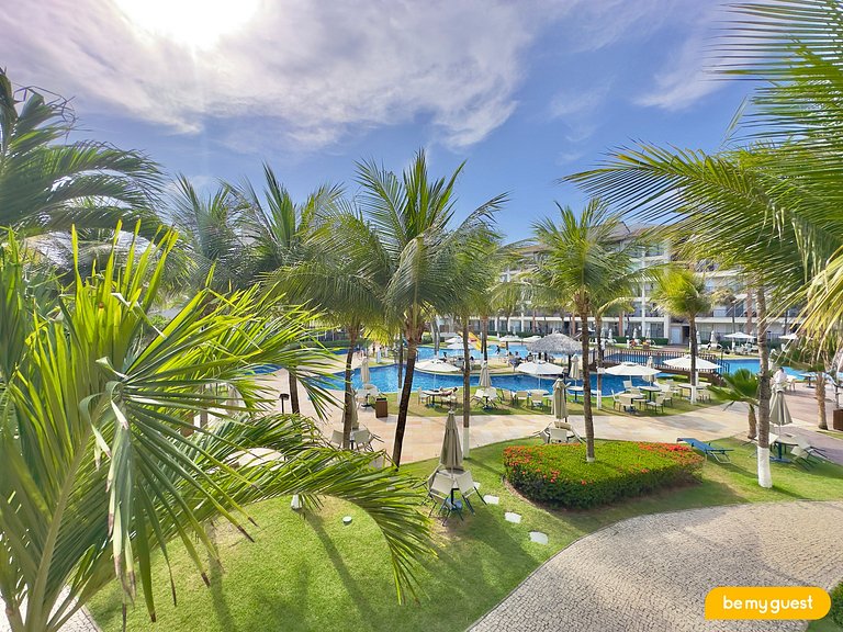 Apartamento completo de 3 quartos à beira-mar