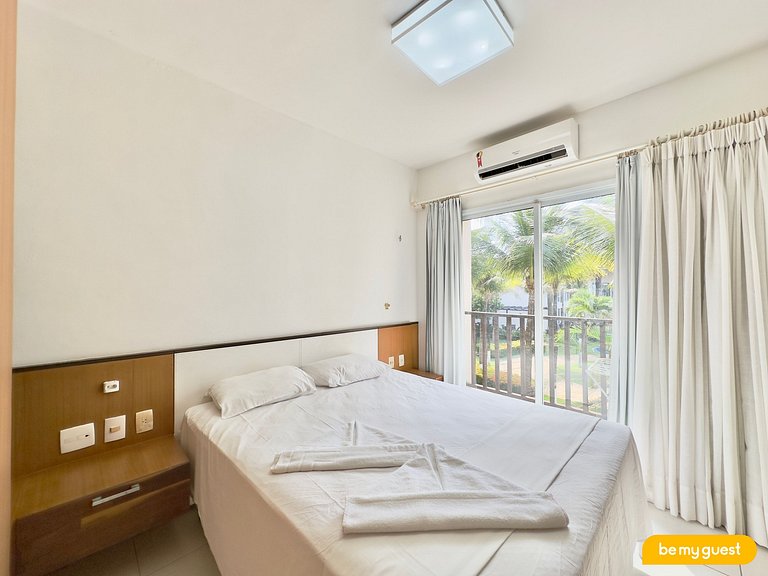 Apartamento completo de 3 quartos à beira-mar
