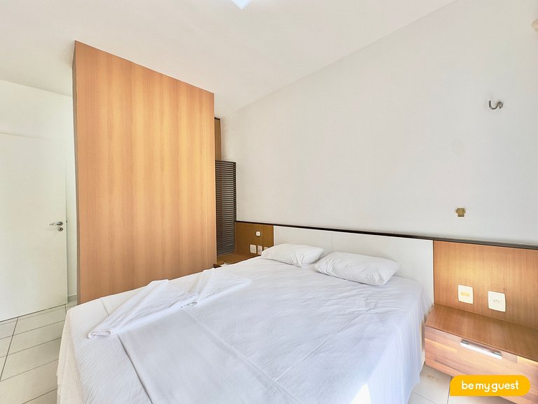 Apartamento completo de 3 quartos à beira-mar