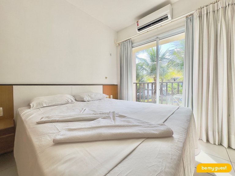 Apartamento completo de 3 quartos à beira-mar