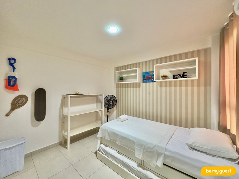 Apartamento de 2 quartos perto do Beach Park