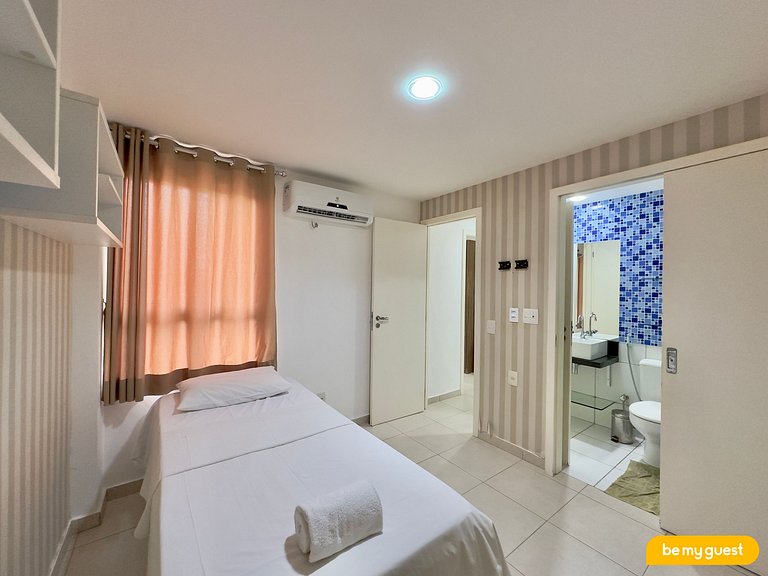 Apartamento de 2 quartos perto do Beach Park