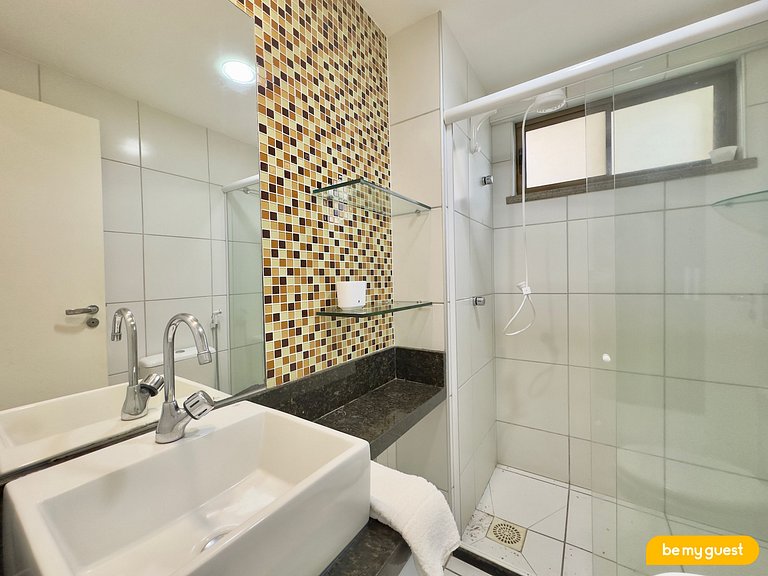 Apartamento de 2 quartos perto do Beach Park