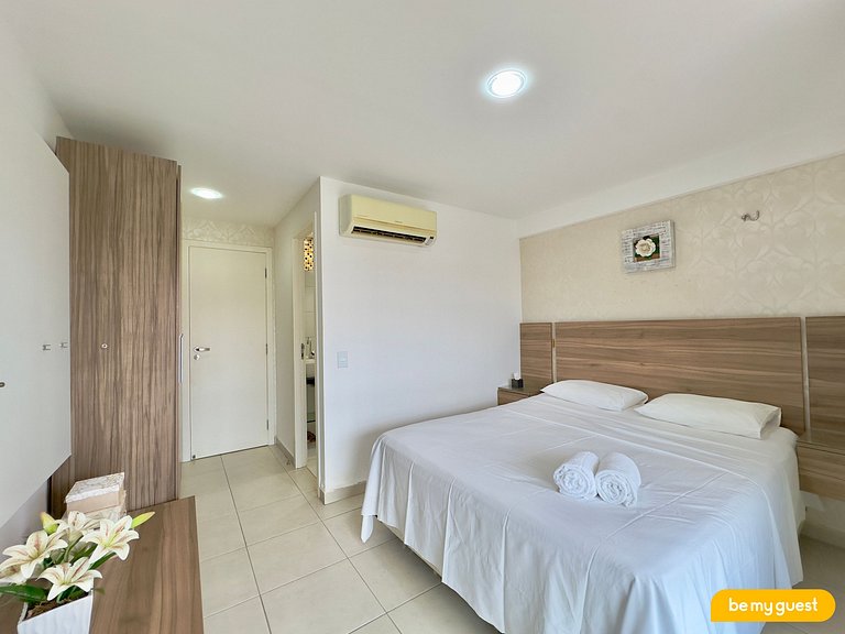 Apartamento de 2 quartos perto do Beach Park