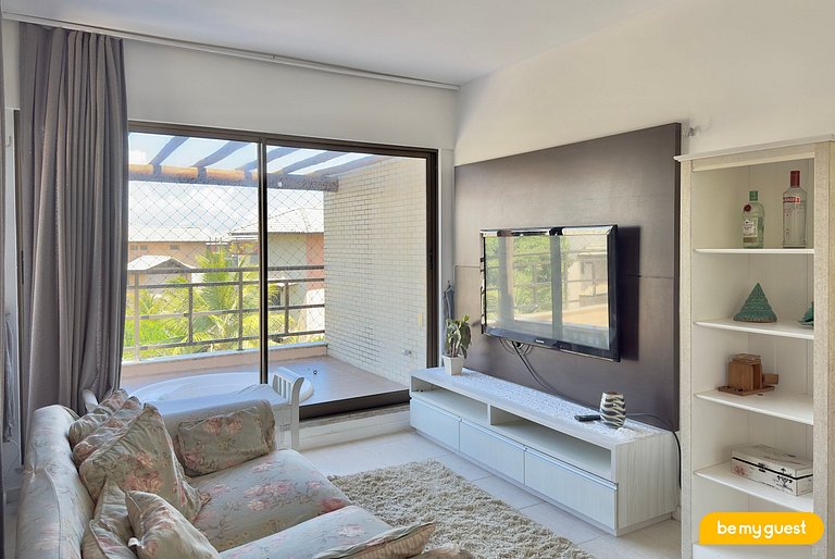 Cobertura Duplex com Banheira e Vista Mar