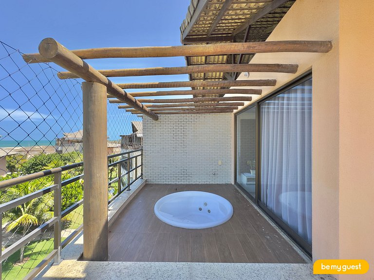 Cobertura Duplex com Banheira e Vista Mar