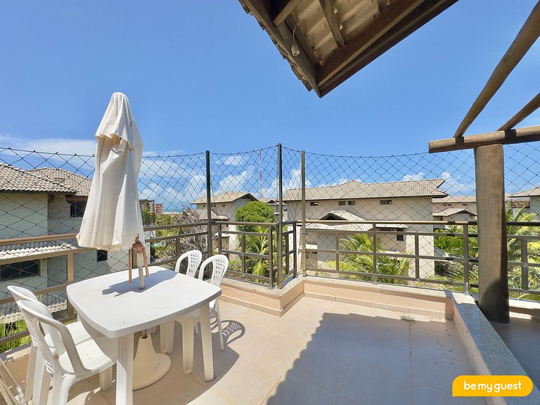 Cobertura Duplex com Banheira e Vista Mar