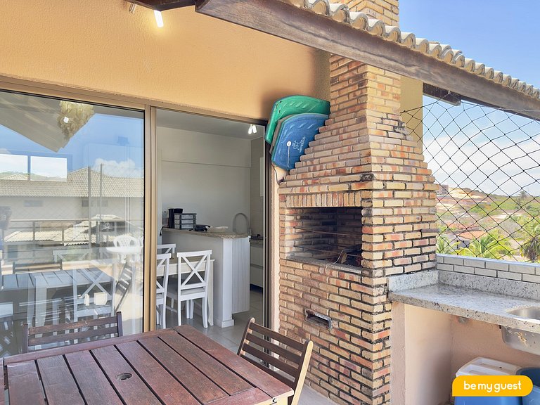 Cobertura Duplex com Banheira e Vista Mar