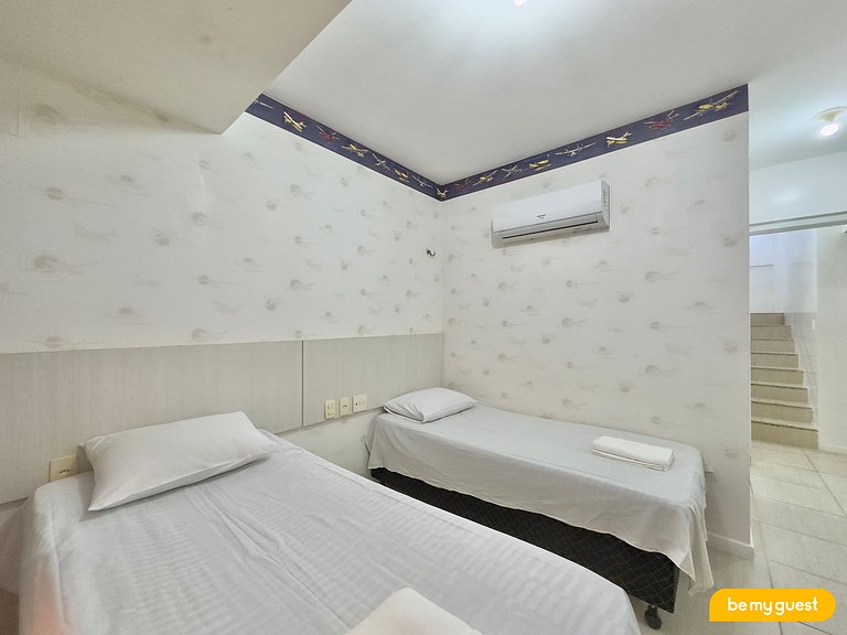 Cobertura Duplex com Banheira e Vista Mar