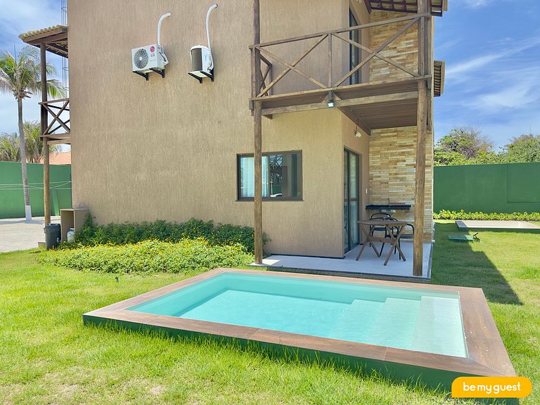 Duplex completo com 2 suítes e piscina privativa