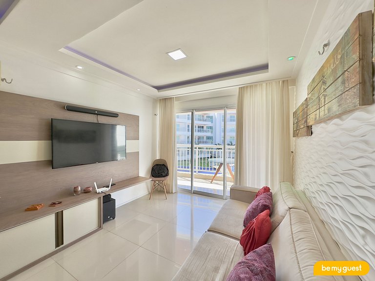 Apartamento Decorado no Solarium com banheira