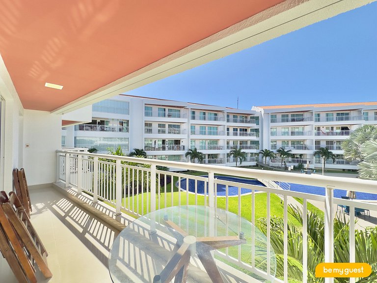 Apartamento Decorado no Solarium com banheira