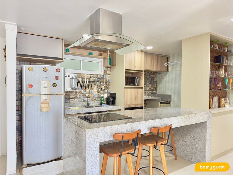 Apartamento Decorado no Solarium com banheira