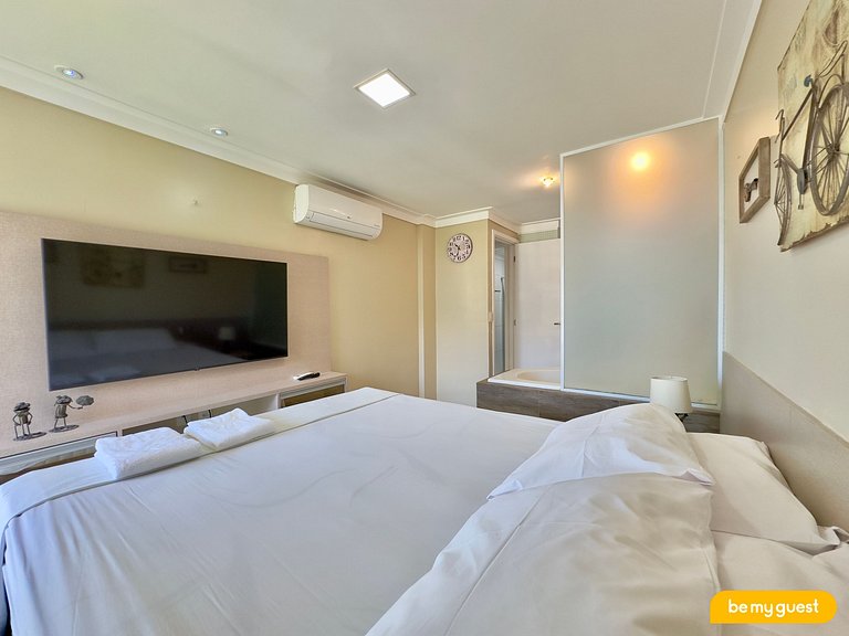 Apartamento Decorado no Solarium com banheira