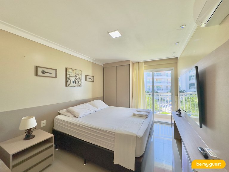 Apartamento Decorado no Solarium com banheira