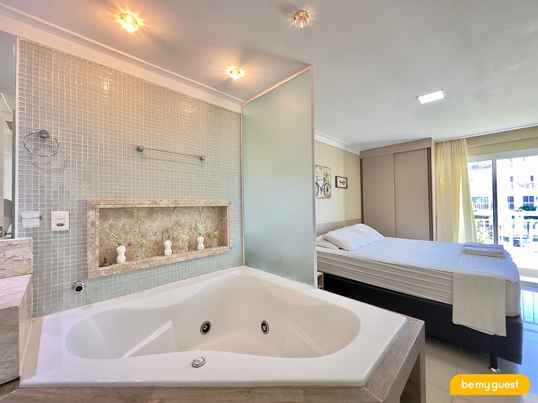 Apartamento Decorado no Solarium com banheira