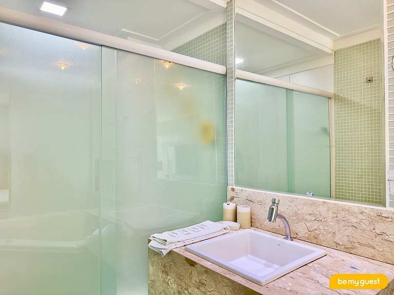 Apartamento Decorado no Solarium com banheira