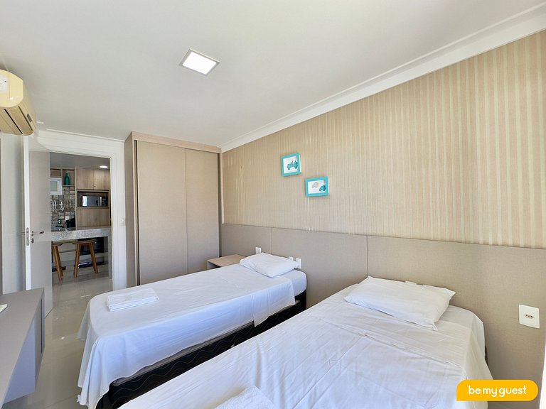 Apartamento Decorado no Solarium com banheira