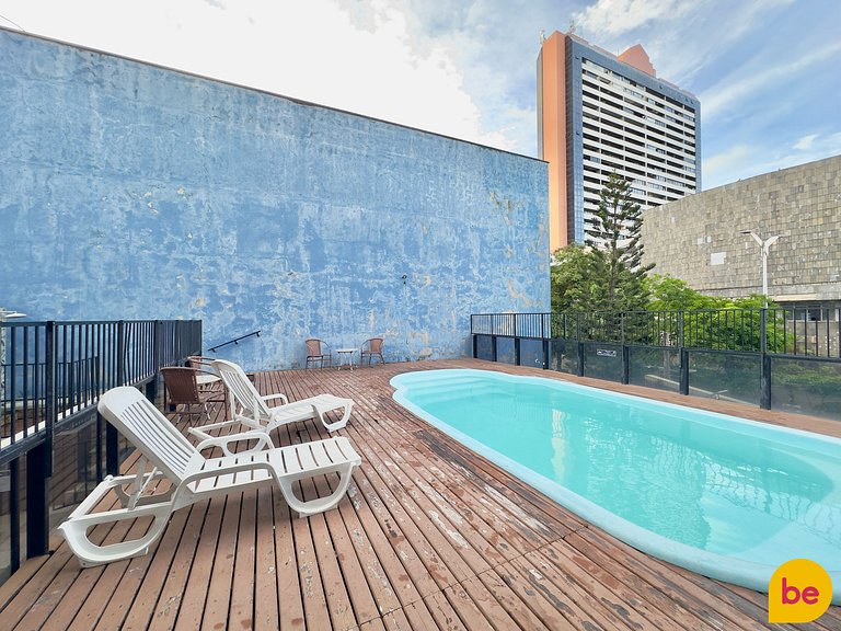 Apartamento decorado com vista mar linda