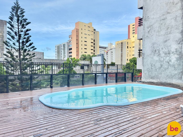 Apartamento decorado com vista mar linda